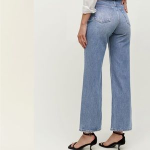 Wilder High Rise Wide Leg Cropped Jeans